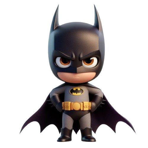 a batman figurine is shown on a white background