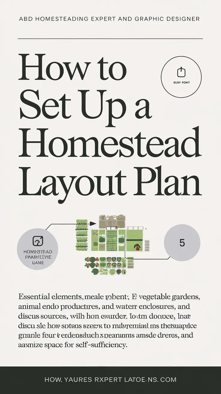 how to set up a homestead layout plan