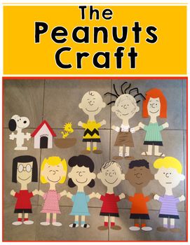 the peanuts craft book with paper cut outs