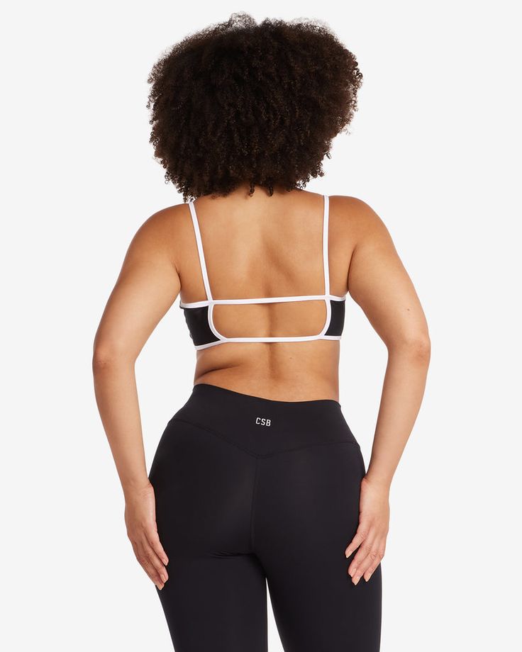 Serenity Ayla Crop | Two Tone Stretch V-neck Yoga Bra, Stretch V-neck Bra For Yoga, Fitted Black V-neck Sports Bra, High Stretch Bra With Removable Pads, Fitted V-neck Swimwear With Removable Bra Pads, V-neck Workout Bra With Built-in Support, Fitted Triangle Top Sports Bra With Removable Pads, Low-cut Sports Bra With Removable Pads, Low-cut Sports Bra With Built-in Bra For Yoga