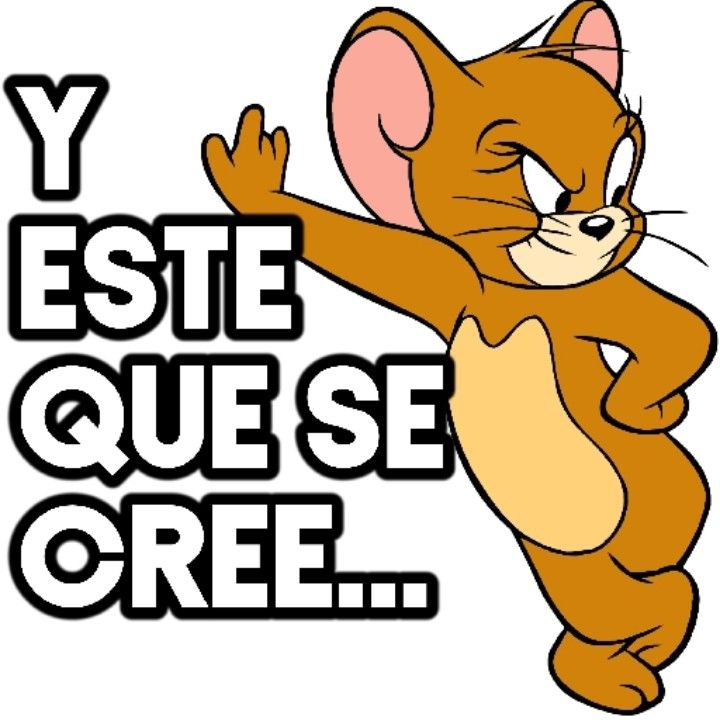 an image of a cartoon character with the words y este que que