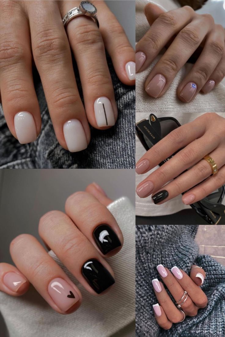 Short Round Fall Nails 2023, Short Squoval Nails Fall 2023, Trending Gel Nails 2022 Fall, Short Nails For Fall Autumn, Natural Fall Nails Acrylic, Cute Sns Nail Ideas For Fall, No Chip Nails Designs Fall, September Nails Short Gel, Fall Nail Colors Gel Polish Short Nails