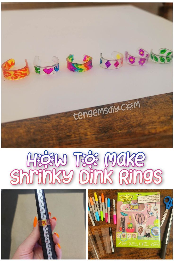 how to make shrinky dink rings