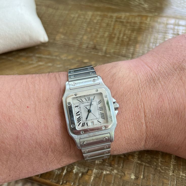 Used, Serviced By Cartier And Have Service Papers, No Original Box Or Papers. Great Watch, Perfect With Jeans Or A Suit. Cartier Accessories, Cartier Santos, Jewelry Lookbook, Cartier, Accessories Watches, Limited Time, Original Box, Lookbook, Mens Accessories