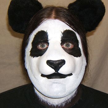 animal Animal Nose Makeup, Panda Eyes Makeup, Cute Animal Makeup, Funny Makeup Ideas, Dog Makeup Halloween, Halloween Animal Makeup, Animal Makeup Halloween, Funny Face Painting, Goofy Makeup