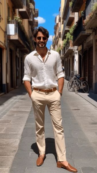 Men’s Outfit For Proposal, Office Attire Men Business Casual, Mens Casual Style 2024, Summer Men’s Wedding Guest, Wedding Outfit Men Guest Summer, Summer Chic Men Outfits, Wedding Guest Summer Men, Men’s Summer Work Outfits 2024, Men Business Casual Summer