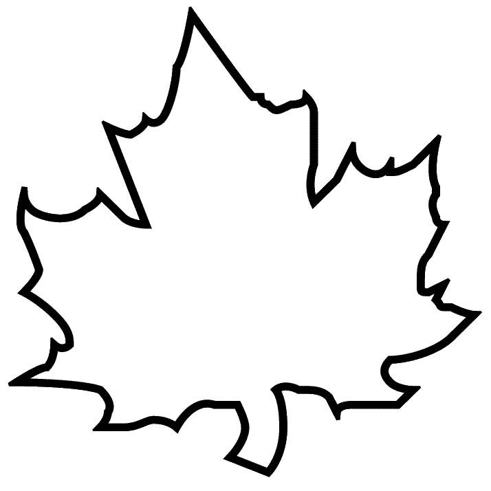 a black and white drawing of a maple leaf