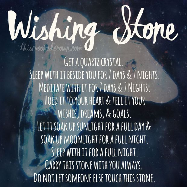 a poster with the words wishing stone written in white on a blue background and an image of a dog's head