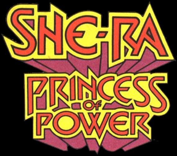 the logo for shera princess of power, which is featured in an old comic book