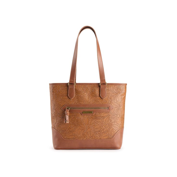 Carry your essentials anywhere in this Frye and Co. tote bag.Carry your essentials anywhere in this Frye and Co. tote bag. How do you accessorize? Check out our ACCESSORIES GUIDE for essential tips to elevate your style with must-have accessories.DETAILS 11.63"H x 14.25"W x 5.25"D Handle length: 10'' drop Burnished hardware 3 interior slip pockets 3 interior card slots, 1 ID window 1 exterior zipper pocket Magnetic snap closureCONSTRUCTION & CARE Body: PU Lining: polyurethane Wipe clean Imported Everyday Rectangular Shoulder Bag With Signature Hardware, Rectangular Shoulder Bag With Signature Hardware For Everyday Use, Everyday Shoulder Bag With Signature Hardware, Brown Bags With Signature Hardware For Everyday Use, Everyday Satchel With Signature Hardware, Everyday Bags With Signature Hardware, Accessories Guide, Card Slots, Whiskey