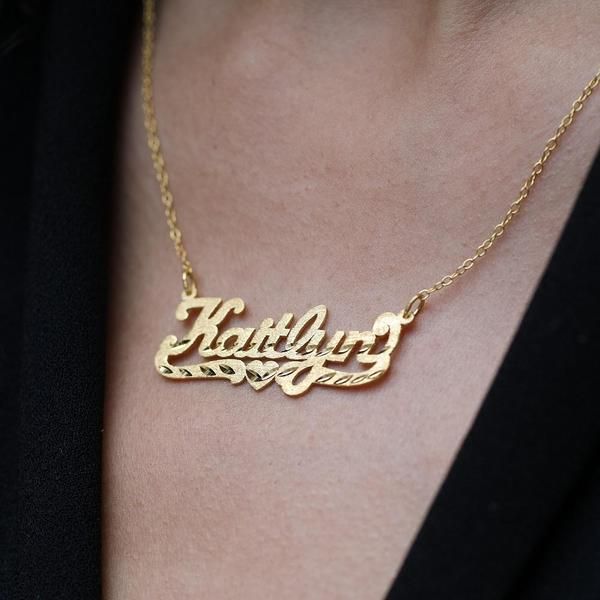 Diamond Cut Necklace, Dainty Initial Necklace, Ring Bracelet Chain, Name Earrings, Engraved Pendant, Gold Link Chain, Photo Pendant, Nameplate Necklace, Gold Name Necklace