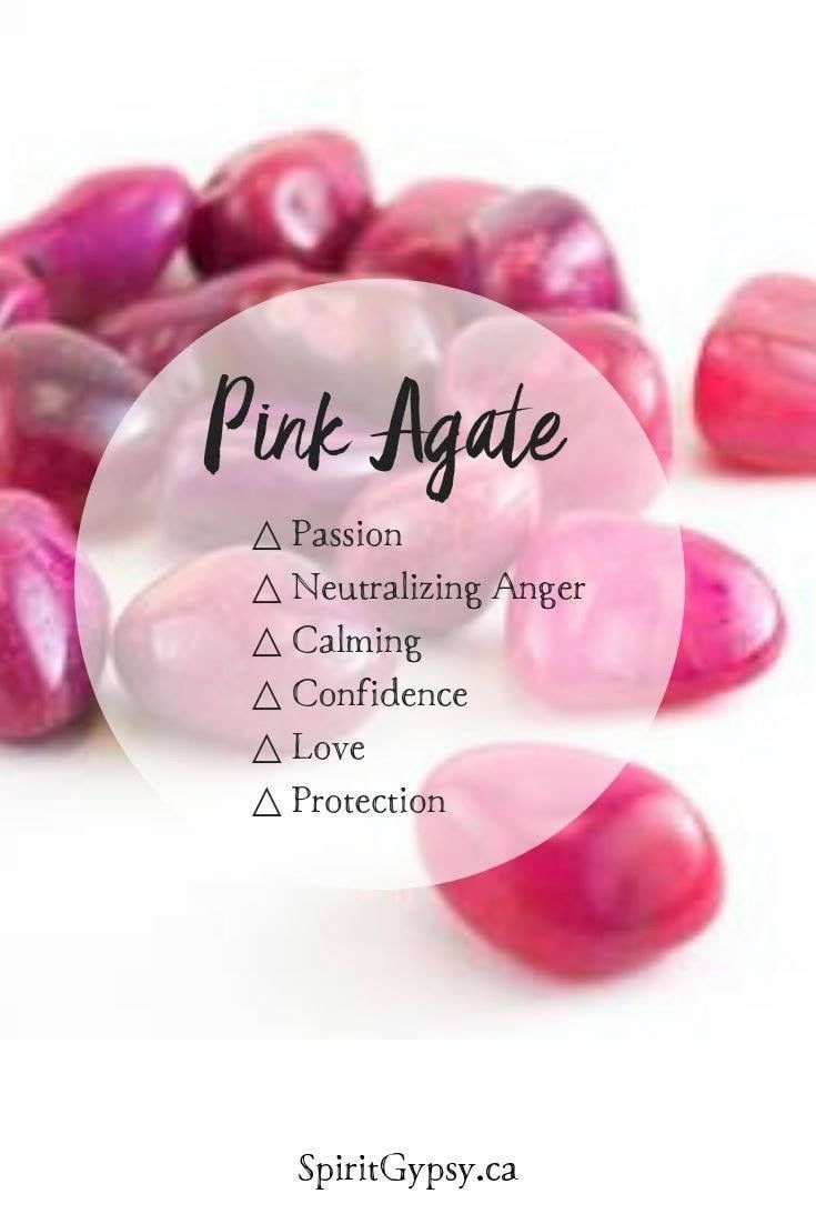 Pink Agate Crystal, Negative Vibes, Crystals Healing Properties, Spiritual Crystals, Gemstone Meanings, Crystal Therapy, Crystal Healing Stones, Crystal Magic, Pink Agate