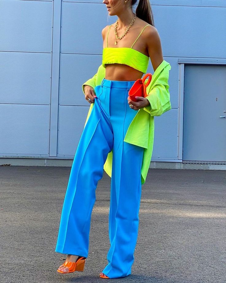 Ropa Color Neon, Outfit Ideas August, Clothing Finds, Neon Outfits, Color Blocking Outfits, Clothing Outfit Ideas, Mode Inspo, Mode Vintage, Colourful Outfits