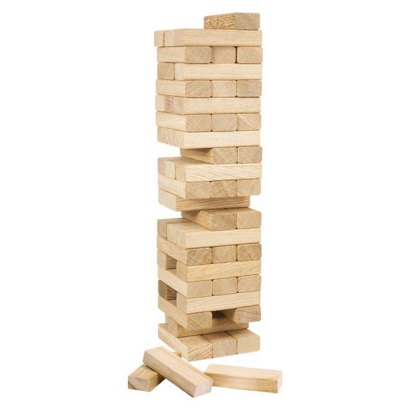 a stack of wooden blocks sitting on top of each other