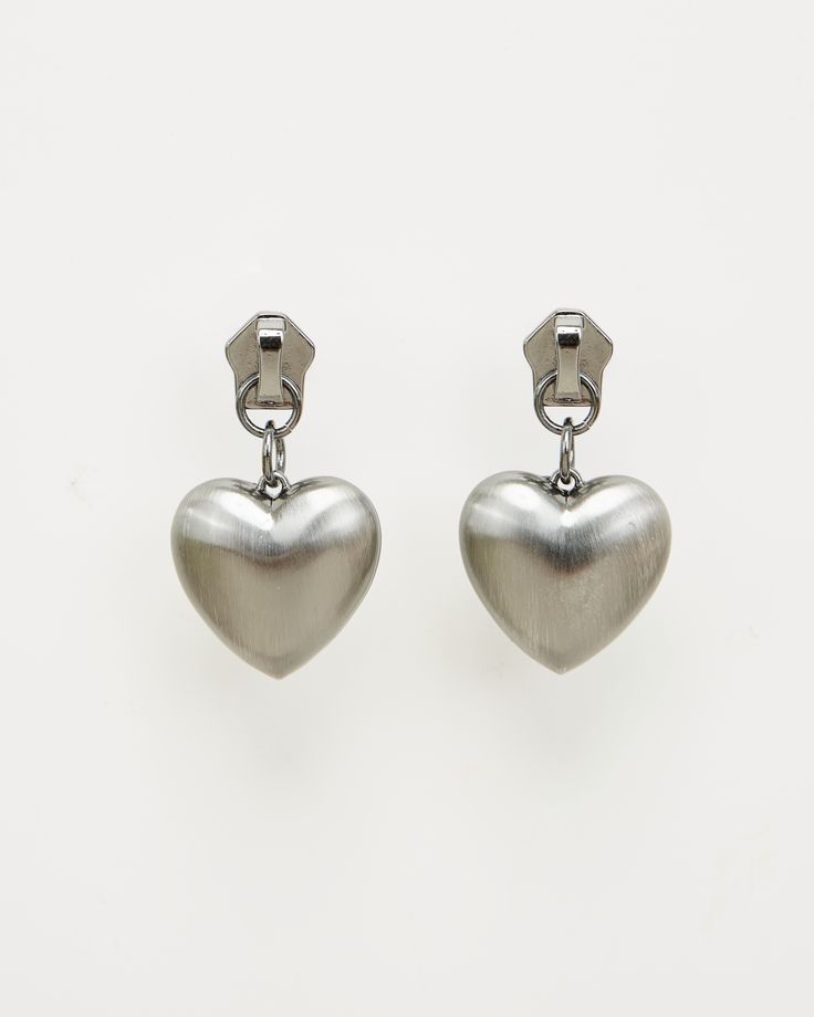 Materials: Silver plated brass Measurements: Height: 38mm / 1.50", diameter: 22mm / 0.87" Zipper Earrings, En Route Jewelry, Waist Chain, Pearl Flower, Zambia, Sierra Leone, Botswana, Tanzania, Trinidad And Tobago