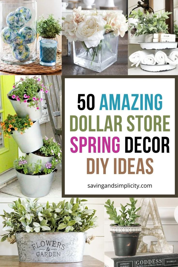 the top ten amazing dollar store spring decor ideas