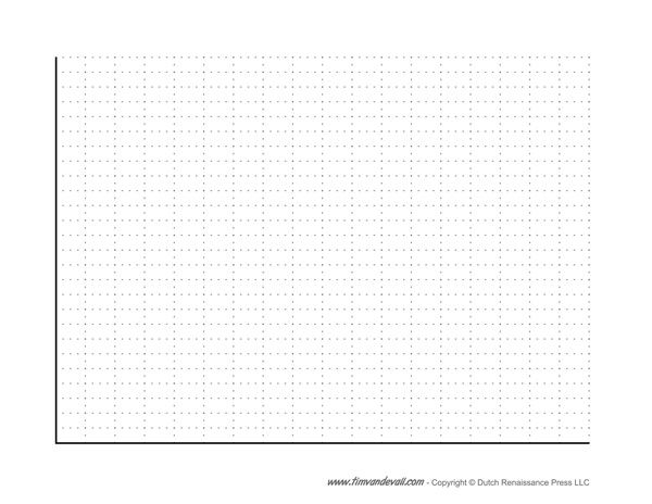 an empty sheet of paper with dots on the bottom and one line in the middle