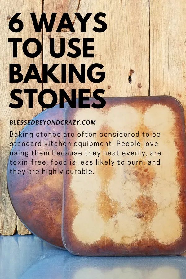 an old baking pan with the words 6 ways to use baking stones