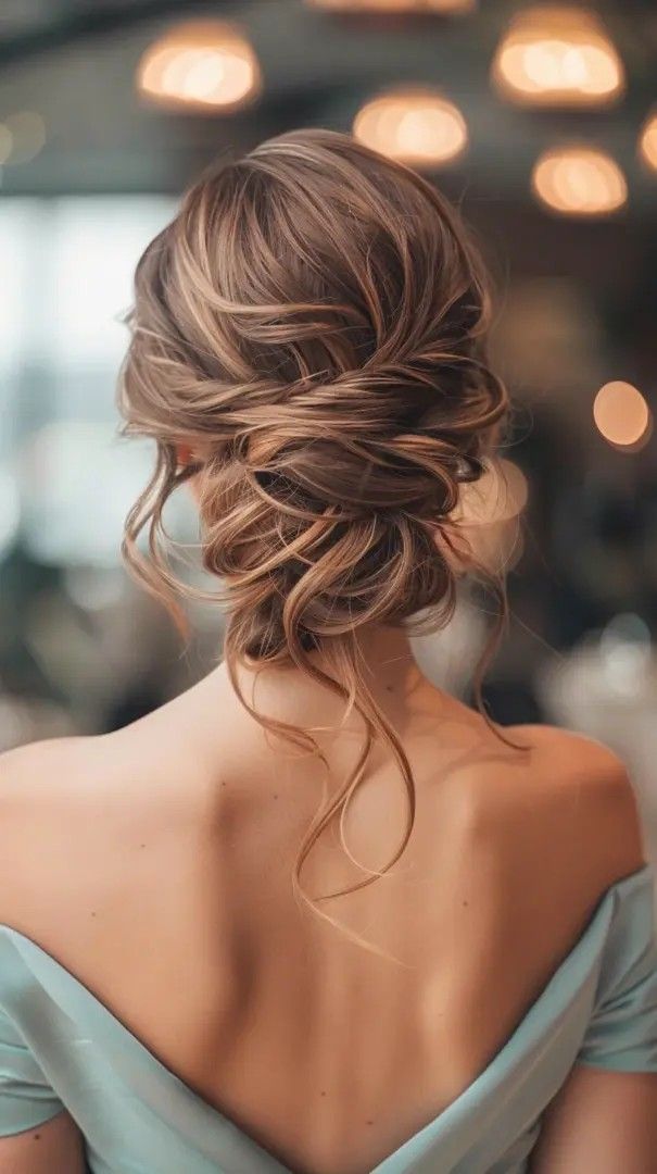 Bridal Hairstyles Thick Hair, Best Woman Hairstyles, Updos For Asian Hair, Fall Bride Hair, Relaxed Updo Wedding, Long Hair Bridesmaid Styles Updo, Half Updo Bridesmaid Hair, Bridal Updo Brown Hair, Bridesmaid Hairstyles Brown Hair