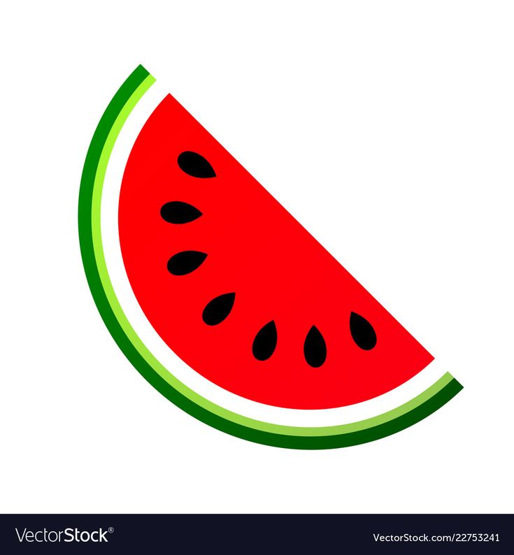 a slice of watermelon on a white background