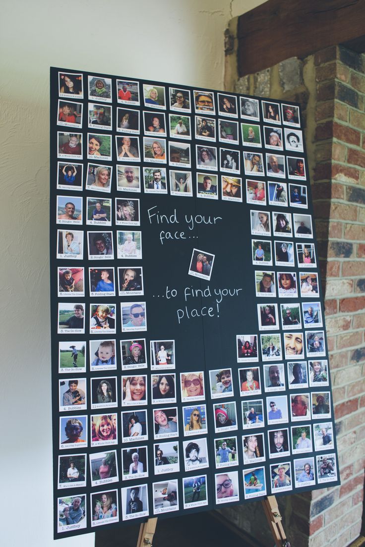 a blackboard with pictures and words on it that says find your face do find your place