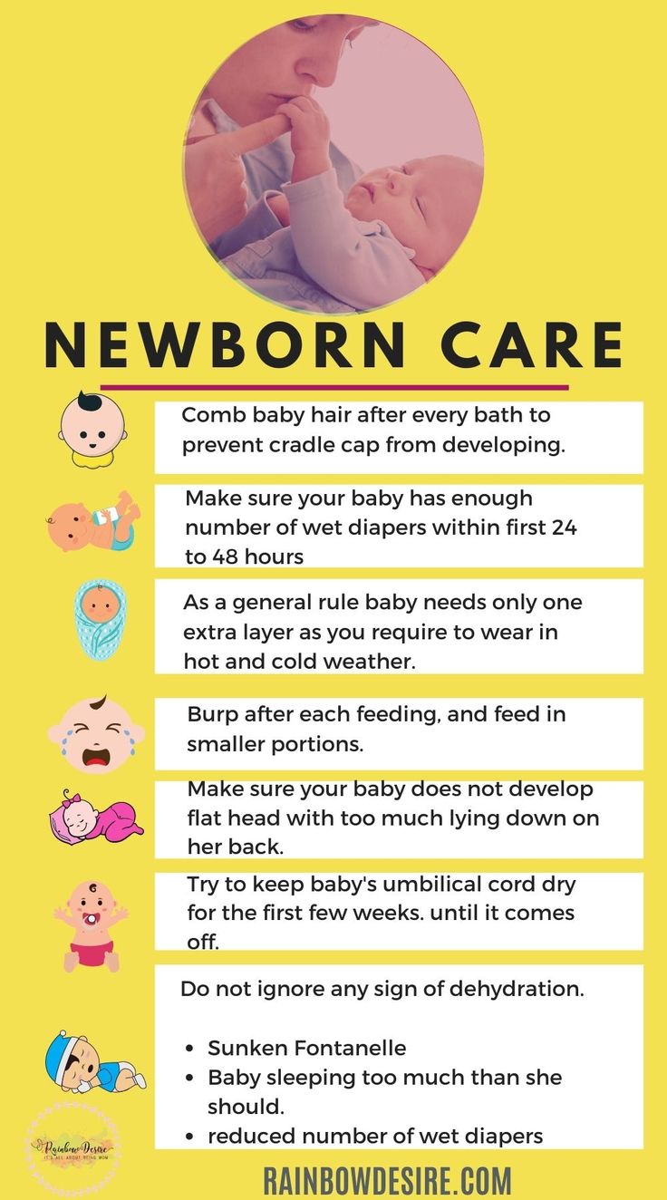 a baby's birth info sheet with the words newborn care