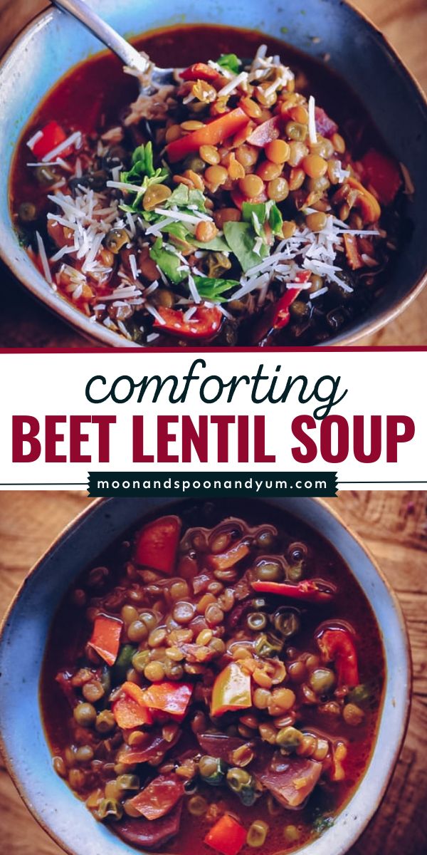 There's nothing like a bowl of healthy, delicious soup! Filled to the brim with veggies and spices, this beet lentil soup is a cozy dinner recipe you don't want to miss. This easy fall comfort food is also gluten-free and vegan! Beet Soup Recipes, Gluten Free Family Meals, Easy Comfort Food Dinners, Beet Soup, Easy Autumn Recipes, Dairy Free Dinner, Fall Comfort Food, Gluten Free Recipes For Dinner, Easy Comfort Food