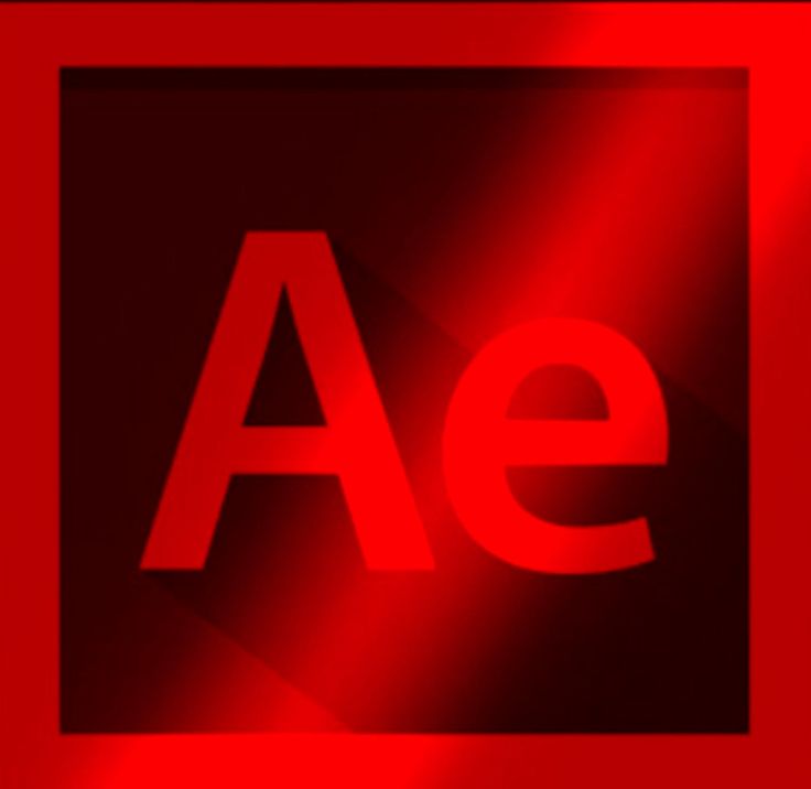 a red sign with the letter ae on it