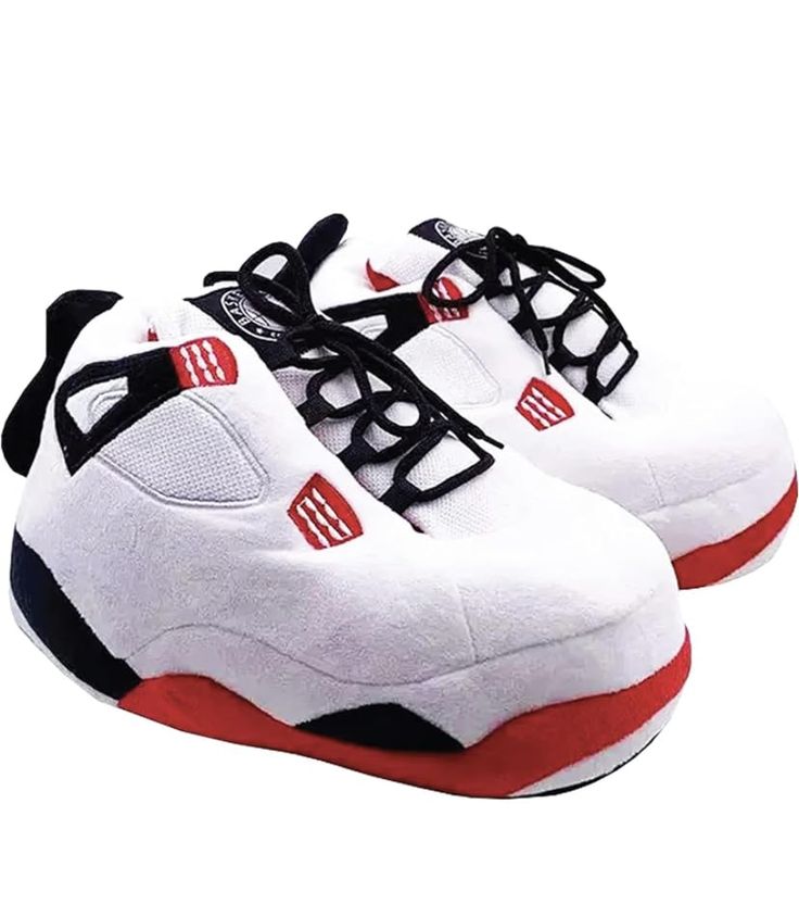 PRICES MAY VARY. ✔ Foam sole ✔ ICONIC DESIGN JORDANS LIKE SLIPPERS: These white Jordan like Slippers have the unique design of the iconic basketball sneakers. These sneaker slippers have a unique and trendy black and white design that makes you outstanding among others anywhere you go. ✔ ONE SIZE FITS ALL FOR MEN AND WOMEN: These sneaker slipper fits All Size from size 4 to size 12 (US Sizes). These jordans like slippers are suitable for men and women so they can make anyone happy on any foot. ✔ Soft Slippers, Sneaker Slippers, Trendy Sneakers, Comfy Shoes, House Shoes, Red Fire, Dc Sneaker, Sketchers Sneakers, Jordans Sneakers