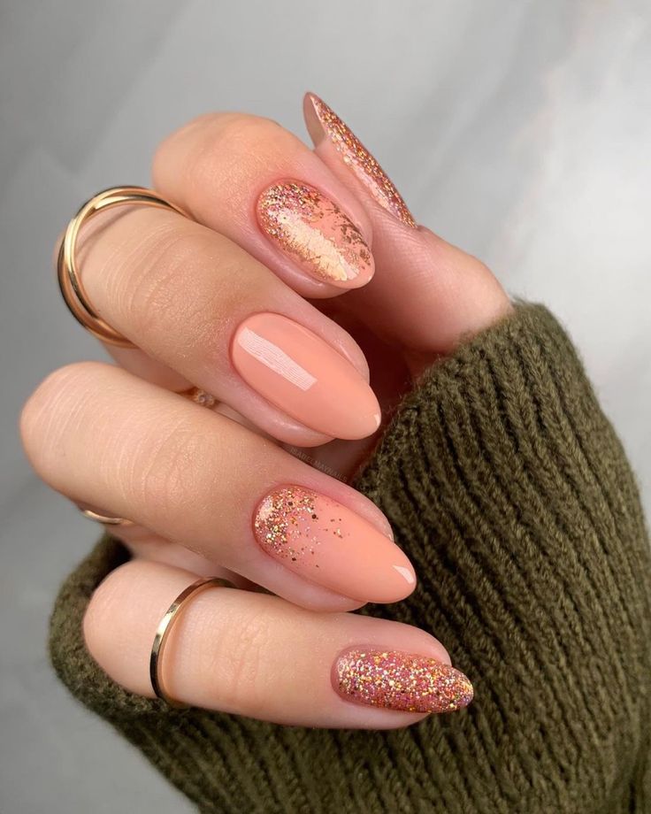 Peach Acrylic Nails, Peach Nail Art, Peach Colored Nails, Elegant Touch Nails, Unghie Sfumate, Peach Nails, Sassy Nails, Stylish Nails Designs, Casual Nails