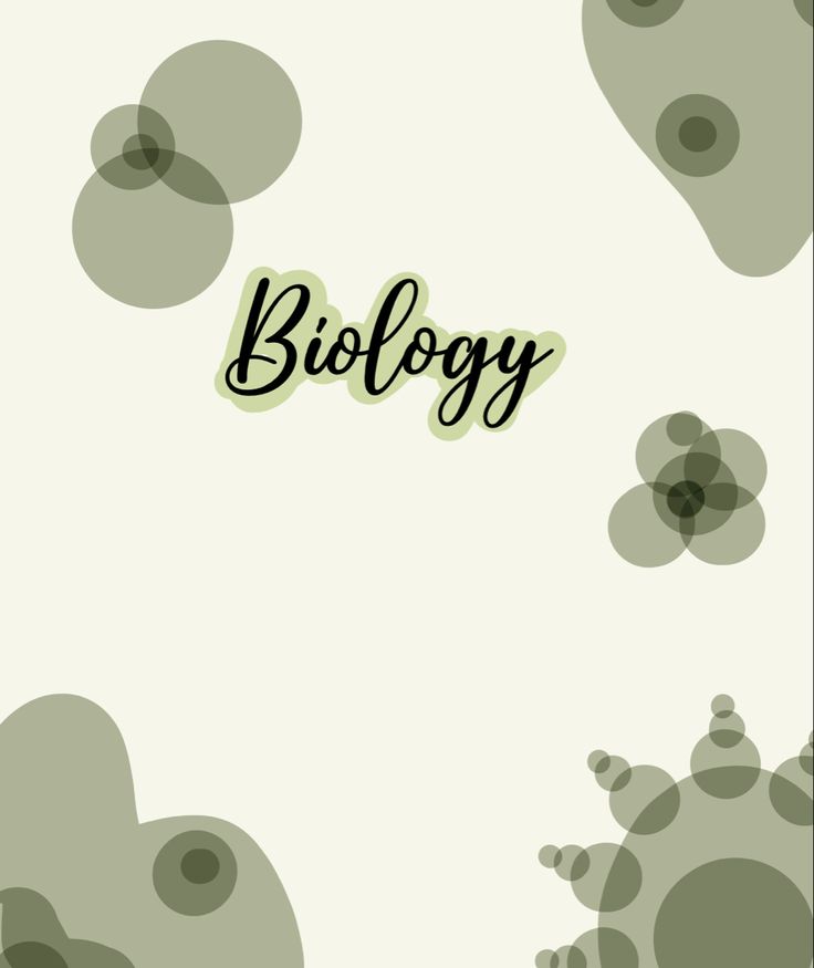 an abstract background with the word biology written in black