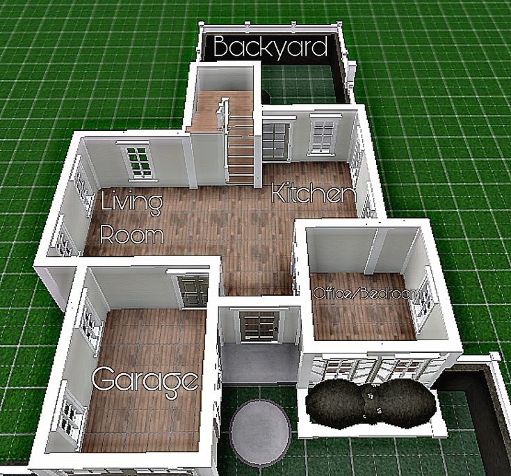 the floor plan for a two bedroom house