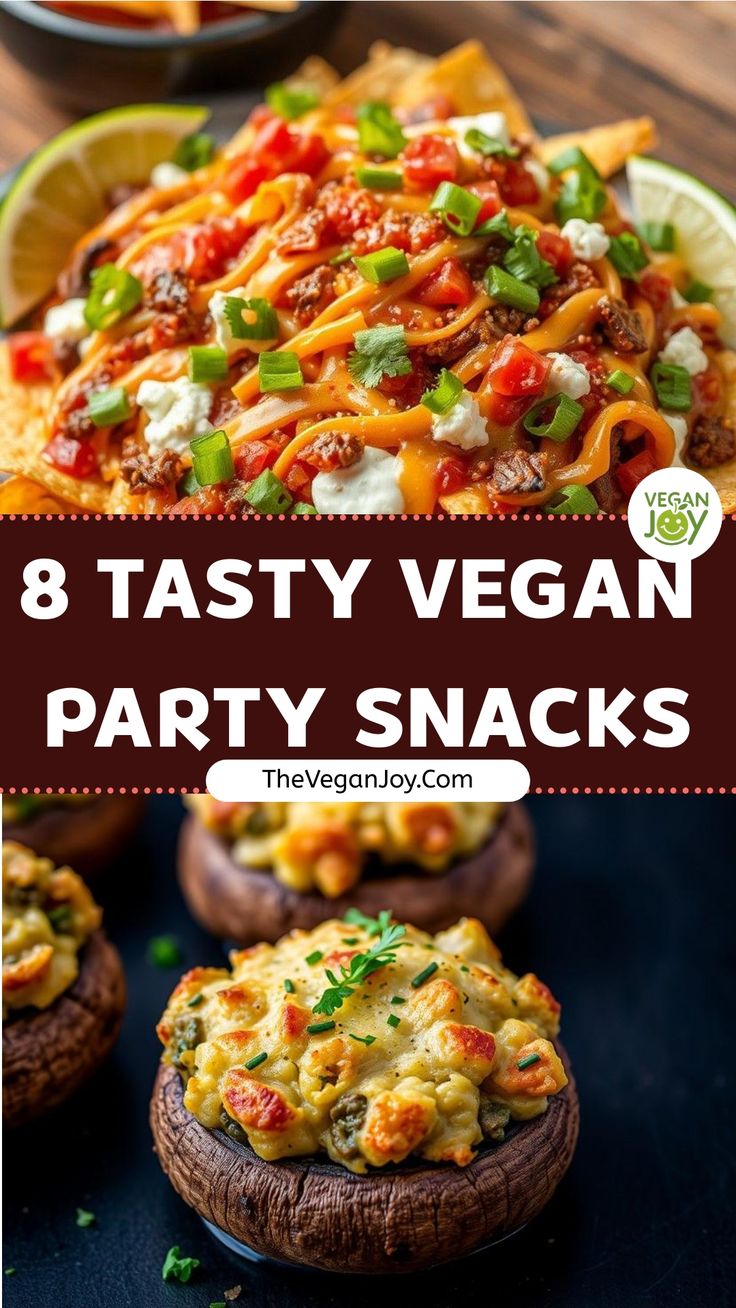 8 tasty vegan party snacks that are easy to make