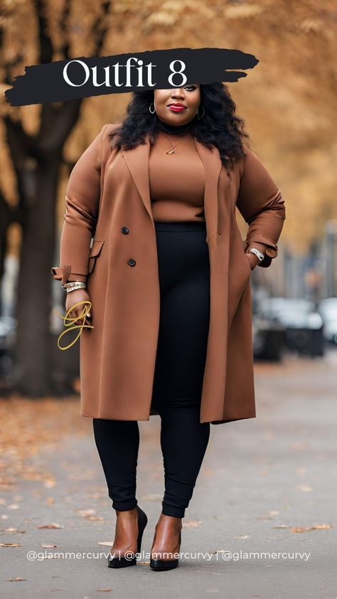 Plus Size Office Casual Outfits, Curvy Work Outfits Women, Plus Size Office Outfits Business Casual, Curvy Outfits Autumn, Curvy Winter Outfits Plus Size, Plus Size Casual Work Outfits, Elegantes Party Outfit, Classy Plus Size Outfits, Cute Professional Outfits