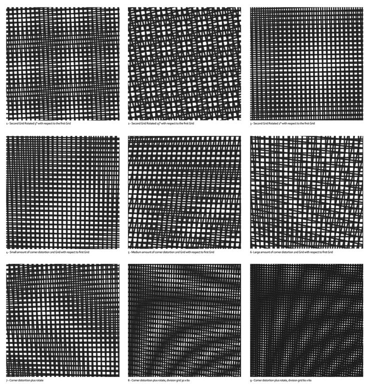 nine black and white squares that have been drawn in different directions, each with an individual's own image