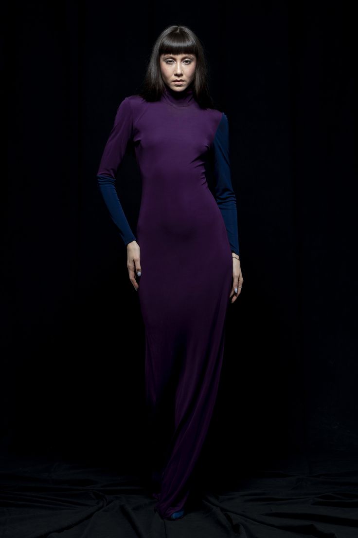 stretch jersey combo turtleneck gown with side slits Fitted Gown With Side Slits For Night Out, Fitted Full-length Gown With Side Slits, Fitted Full Length Gown With Side Slits, Fitted Maxi Gown With Side Slits, Full Length Gown With Side Slits, Formal Elastane Maxi Dress With Side Slits, Chic High Neck Maxi Dress With Side Slits, Elegant High Neck Maxi Dress With Side Slits, Evening Dresses With Side Slits And High Neck