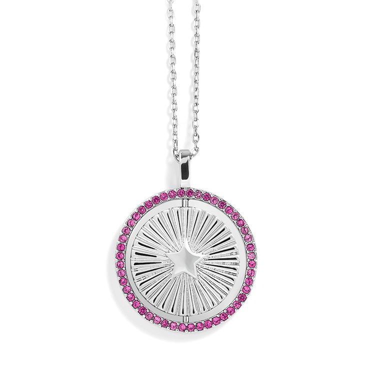 Explore the elegance and functionality of our Meaningful Colors Spin Necklace. This beautiful necklace features a spinning pendant that adds a touch of movement and fun to your style. Blue: Balance, Tranquility, Stability Purple: Wisdom, Creativity, Ambition Yellow: Joy, Happiness, Positivity Green: Luck, Abundance, Peace Pink: Love, Empathy, Warmth Round Charm Necklace With Detachable Pendant, Food Rings, Dog Ring, Nature Ring, Fidget Rings, Cat Ring, Animal Rings, Zodiac Necklaces, Initial Jewelry