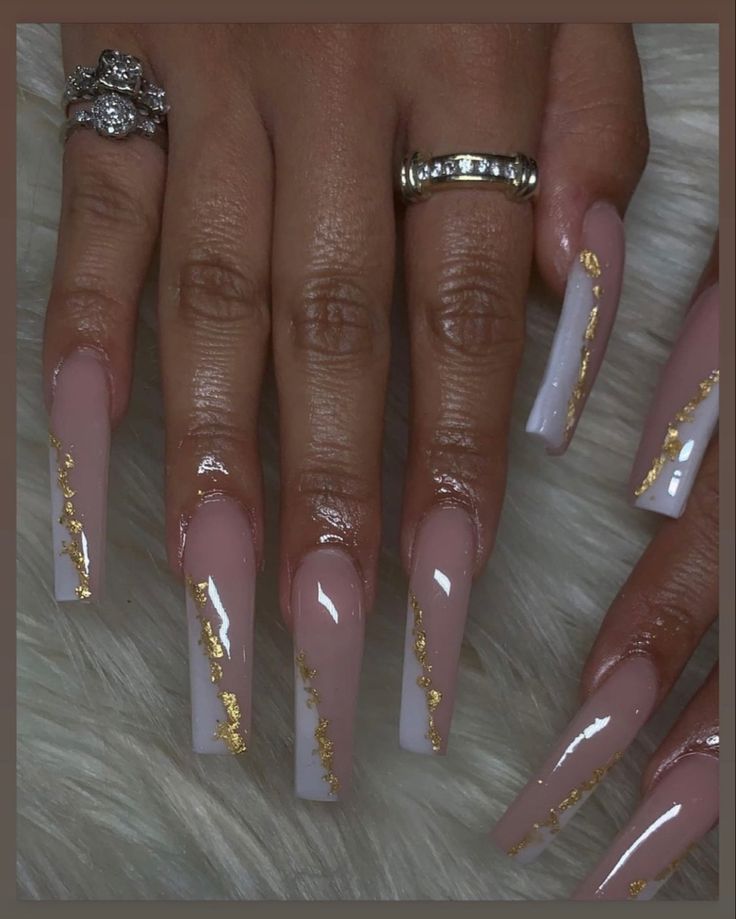 Nails Art Summer, Nails Art Easy, Nails Art Simple, Nail Art 2022, Design Nails Art, Decoration Nails, Home Nail Art, Nails With Gold, Acrylic Nails Nude