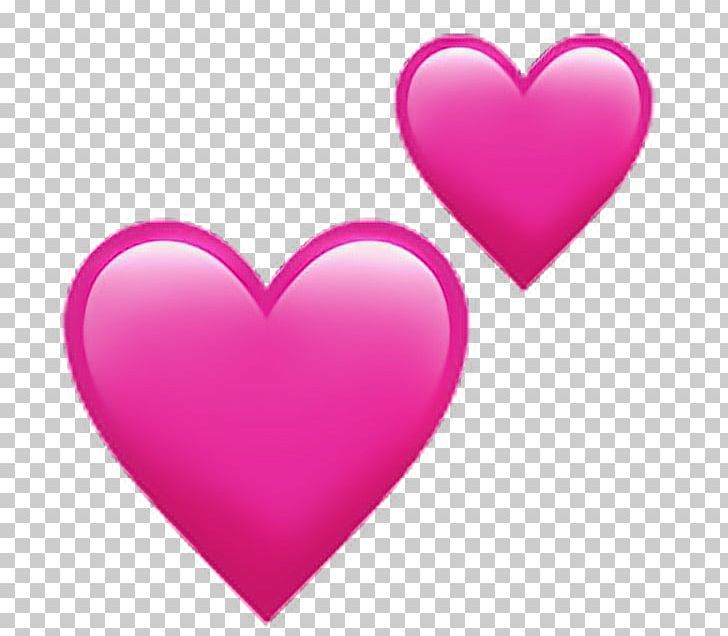 two pink hearts on a transparent background