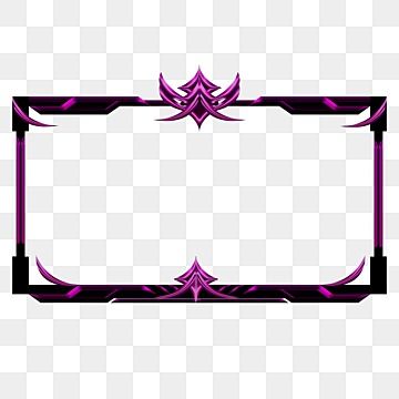 an ornate frame with purple and black accents on the edges, in front of a white background