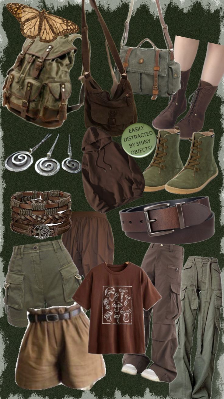 #goblincore #outfitinspo #adventurecore Goblin Core Outfit, Goblincore Outfits, Earthy Outfits, Swaggy Outfits, Hippie Outfits, Vibe Clothes, Really Cute Outfits, Edgy Outfits, Dream Clothes