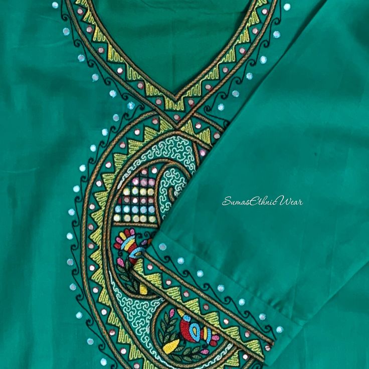 Introducing our latest creation - a stunning Green cotton Mango, Bird hand Embroidered Kurti. This unique piece will reinvent your traditional forte. With exquisite embroidery on the sleeves and yoke, this Kurti exudes elegance and charm. Perfect for any occasion, this Kurti is a must-have in your wardrobe. Get ready to make a style statement like never before. Size fits 38/44 ( Margins Included) Colour : Green Print or Pattern Type : Length Of Kurti : 40 inches Sleeve length : 3/4 Sleeves Back Mango Bird, Mango Print, Blue Cow, Embroidered Kurti, Cotton Kurti, U Neck, Green Print, Bird Design, Style Statement