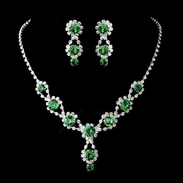 Dazzling%20Emerald%20Green%20Jewelry%26nbsp%3B%0D%0AThis%20elegant%20jewelry%20set%20includes%20a%20gorgeous%20necklace%20with%20matching%20earrings%20featuring%20sparkling%20emerald%20Green%20crystals%20and%20clear%20rhinestones.%20The%20rhinestone%20encrusted%20silver%20chain%20catches%20the%20emerald%20green%20crystals%20and%20gracefully%20drapes%20each%20gem%20with%20a%20delicate%20elegance%20culminating%20in%20a%20subtle%20pendant%20hanging%20with%20two%20emerald%20green%20crystals.%0D%0ASize%3A%20Earrings%20are%201.25'%20long.%20Necklace%20is%2013.5%22%20Long%20with%20a%204.25%22%20extender.%0D%0AColor%3A%20Silver%2FEmerald%20Green.%0D%0AStyle%3A%204362Gset1.%0D%0APrice%20includes%20gift%20box.%0D%0APlease%20allow%201%20week%20for%20delivery.%0D%0AShipping%20Policy.%0D%0AReturn%20Pol Quinceanera Necklace, Emerald Green Jewelry, Emerald Green Necklace, Blue Diamond Engagement Ring, Formal Jewelry, White Gold Diamond Engagement Ring, Green Bridesmaid, Bridesmaid Accessories, Green Jewelry