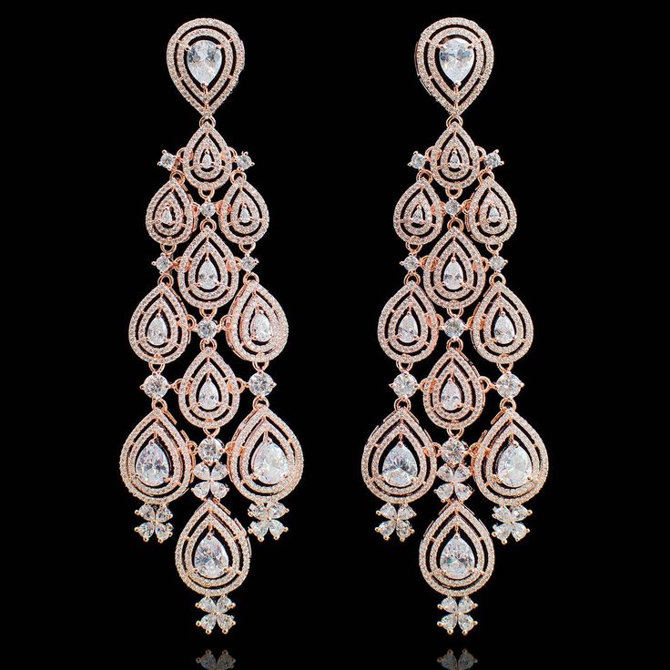 Lyha Earrings - á La Couture Luxury Kundan Earrings For Formal Occasions, Luxury Kundan Earrings, Luxury Kundan Chandelier Earrings For Wedding, Luxury Kundan Bollywood Chandelier Earrings, Luxury Bollywood Gemstone Earrings, Pakistani Earrings, Art Jewelry Design, Gold Bride Jewelry, Stylish Earring