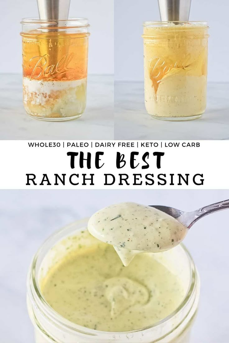 the best ranch dressing recipe in a mason jar