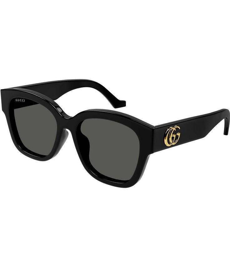 From Gucci&#x2C; these women's sunglasses feature:Acetate frameSquare shapeSolid lensNot Rx ableNon-polarizedApprox. 54mm lens- 18mm bridge- 150mm templeImported. Chunky Sunglasses, Gucci Polarized Wayfarer Sunglasses, Luxury Cat Eye Sunglasses With Polarized Lenses, Designer Sunglasses With Uva Protection And Square Frame, Modern Gucci Cat Eye Sunglasses With Square Frame, Gucci Designer Cat Eye Sunglasses With Mirrored Lenses, Designer Gucci Cat Eye Sunglasses With Mirrored Lenses, Gucci Wayfarer Sunglasses With Polarized Lenses, Gucci Luxury Cat Eye Sunglasses With Polarized Lenses