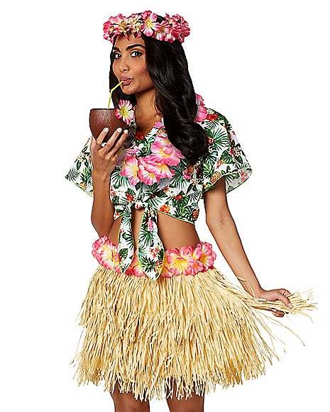 Hula Girl Costume, Hawaiian Party Dress, Hawaii Costume, Luau Party Dress, Hawaiian Party Outfit, Luau Costume, Hawaiian Outfit Women, Hawaiian Fancy Dress, Hawaiian Costume