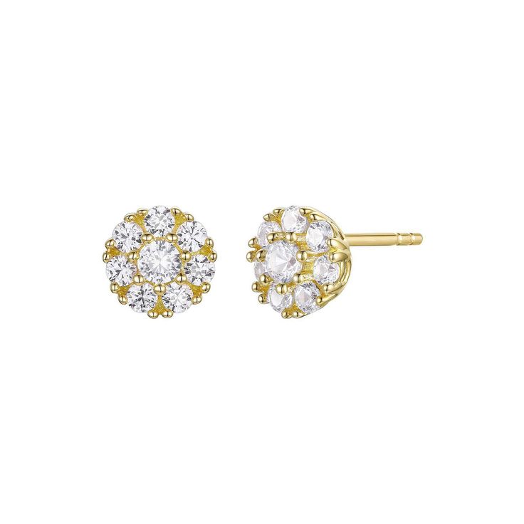 Adorned with scintillating, round-cut diamonds, these 14k gold over silver stud earrings add a touch of sophistication to your look. Click on this JEWELRY & WATCHES GUIDE to learn about fit, styles, materials and more! Adorned with scintillating, round-cut diamonds, these 14k gold over silver stud earrings add a touch of sophistication to your look. Click on this JEWELRY & WATCHES GUIDE to learn about fit, styles, materials and more! FEATURES Length: 5.4 mm Backings: post Nickel free Metal: ster Silver Stud Earrings, 3 Carat, Round Cut Diamond, Silver Earrings Studs, Silver Studs, Round Cut, Diamond Earrings, To Learn, Jewelry Watches