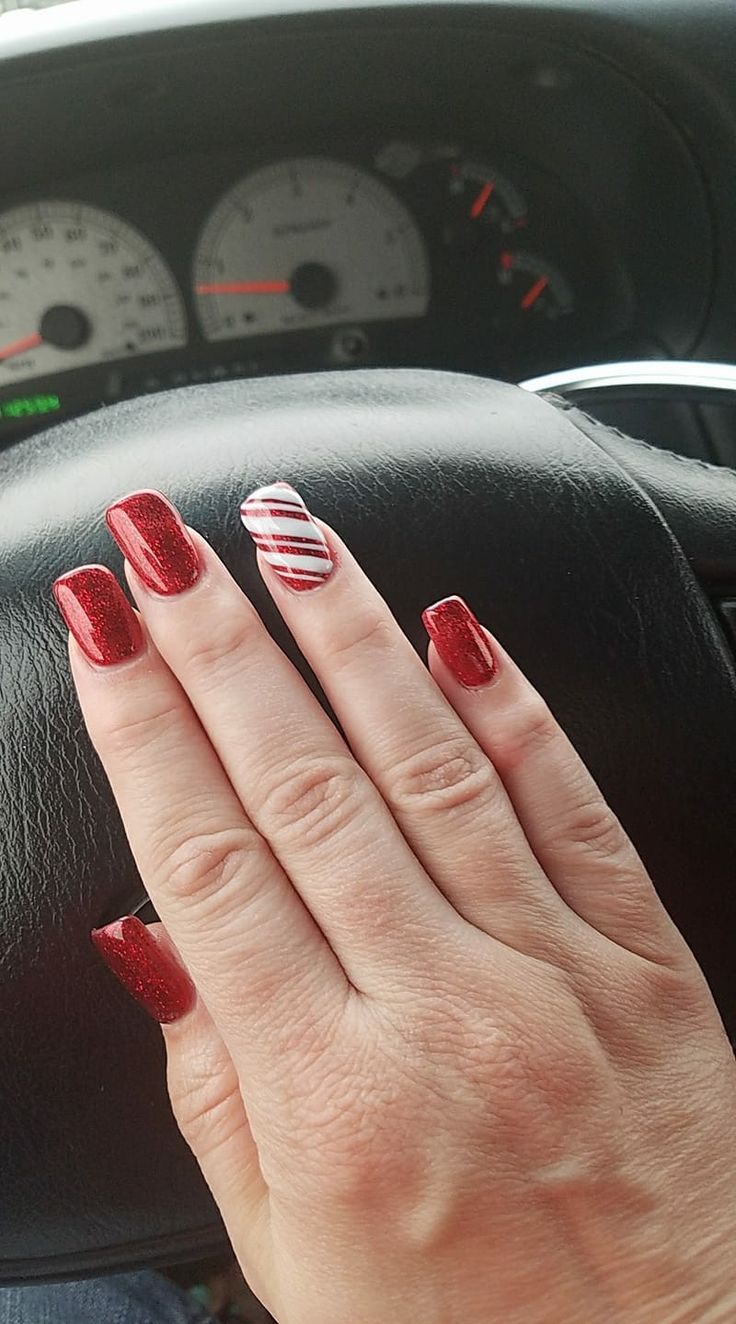 Cute Christmas Nails, Seasonal Nails, Christmas Nails Acrylic, Xmas Nails, Christmas Nail Art, Nail Polish Designs, Cute Nail Designs, Perfect Nails, Holiday Nails