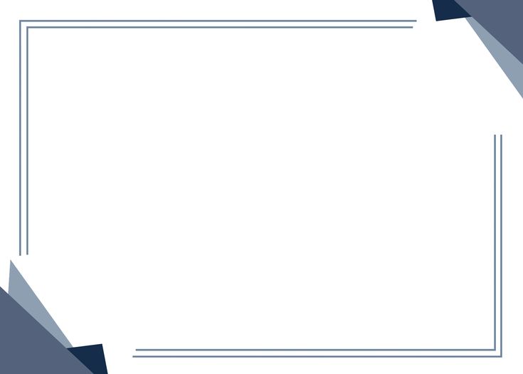 a white and blue background with an empty rectangle in the middle, surrounded by triangles